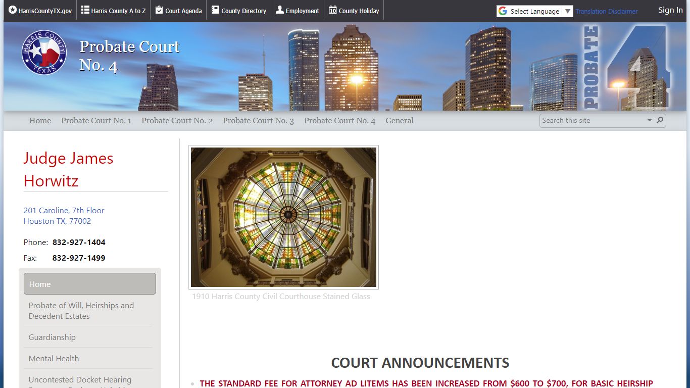 Probate Court No. 4 - Harris County, Texas